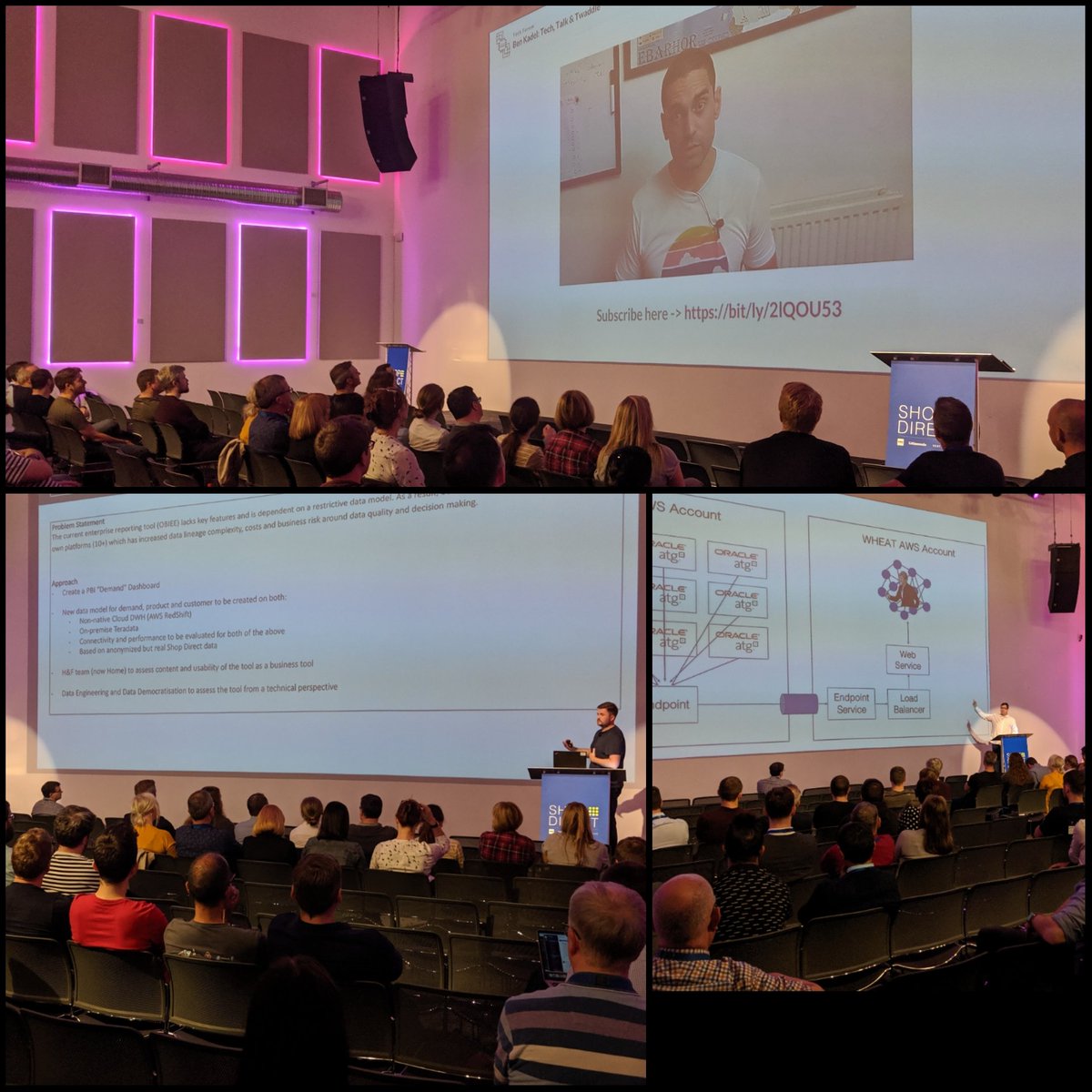 Ben_Kadel's tweet photo. Me and the rest of the TF Committee hosted a special event today: "Tech Forum does Tech Showcase". It was ace!  Also a big surprise to me; the committee snuck in slides on my YT channel and even played the blooper reel vid! Loved it and love this place! #shopdirect #techforum https://t.co/F6ZQeTwXn4