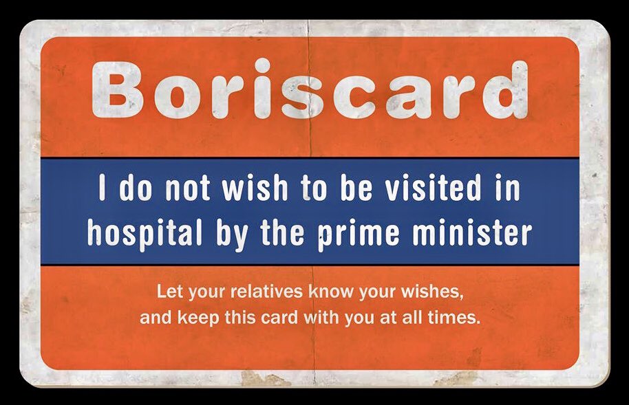 #BorisJohnson #HospitalVisit #BorisJohnsonLies  #PleaseLeaveMyTown