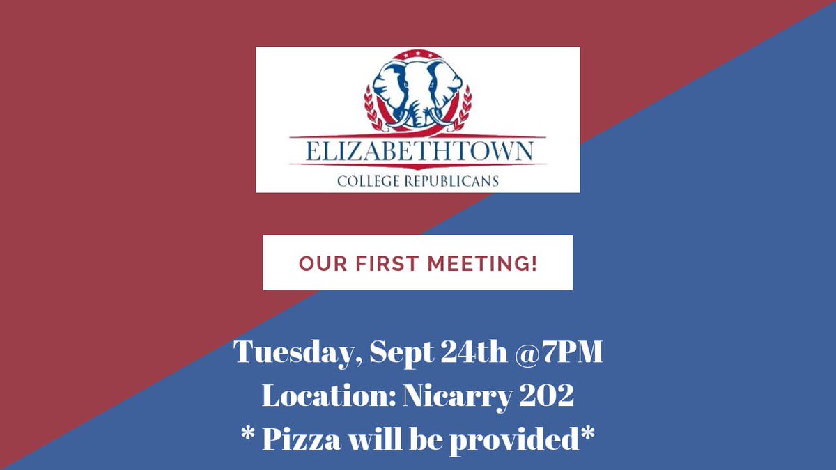 Come out to our first meeting this semester to learn how you can #LeadRight and enjoy some 🍕🍕🍕!