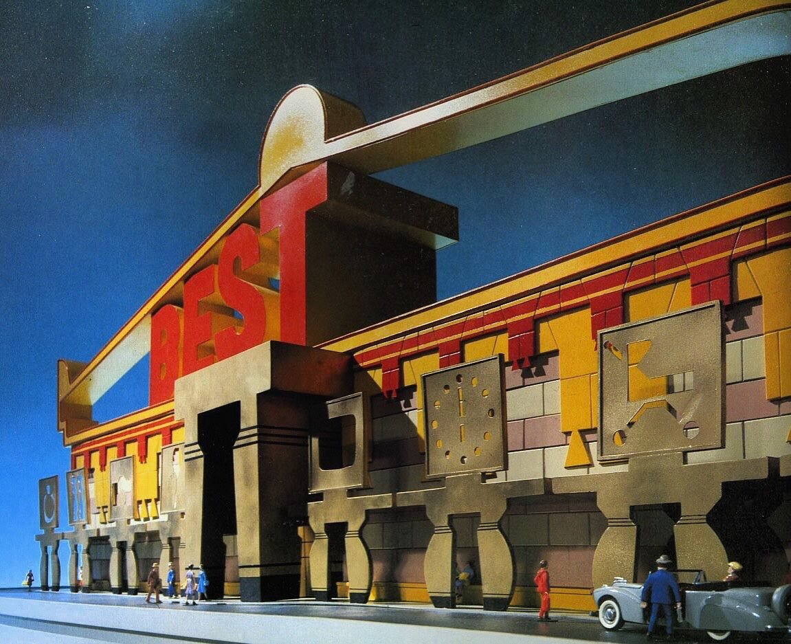 Design for a Best Products Showroom, Robert Stern, 1979