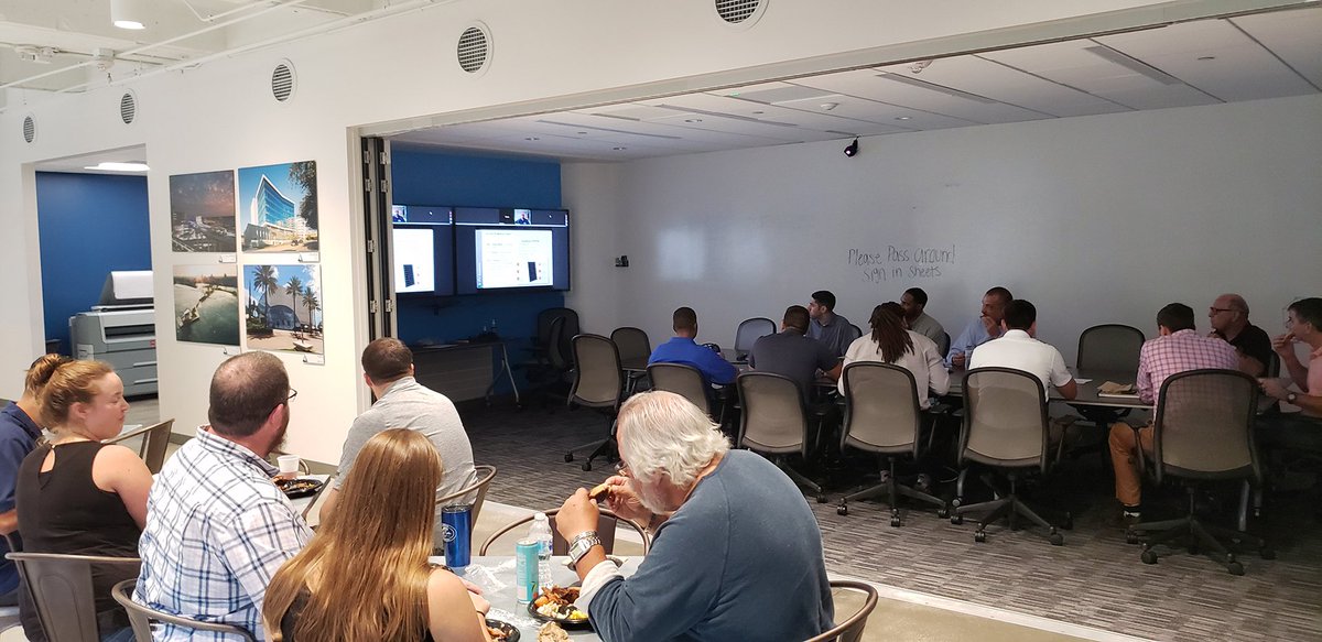 TLC_Engineering's tweet photo. For today’s internal #TLCGreenWeek session, TLCer @mgelfo2641 presented on #SolarPower! Mark discussed how to make buildings solar ready, the many benefits of solar, and how solar is making its way into building codes around the country. #TeamTLC #ThinkListenCreate #GreenWeek2019 https://t.co/92iLFUpODd