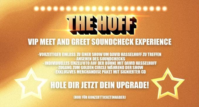 HoffArmy's tweet photo. RT! - ACHTUNG! NUR NOCH für KURZE ZEIT könnt ihr eure regulären Konzerttickets für die #FREEDOM #TheJourneyContinues Tour um ein VIP Upgrade ergänzen, exclusiv auf https://t.co/0eiGJeJsV5 handling @merchforlife @SandbagLTD #HasselhoffIsBack #RockNRoll #TheKnightRidesAgain https://t.co/RnqPWt2pds