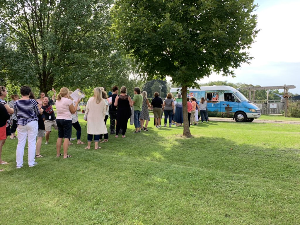 KariGedville's tweet photo. Celebrating staff and all their efforts to start off a “cool” year! @MillburnMustang https://t.co/9BfWCNXp9q