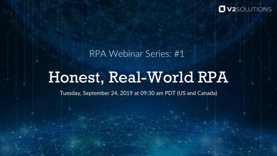 Per Gartner, through 2021, 40% of enterprises will have RPA buyer’s remorse. Learn how to be part of the successful 60% in our latest webinar. Register Now. v2solutions.page.link/WebinarT

#rpa #automation #webinar #RPASuccess #RPATips