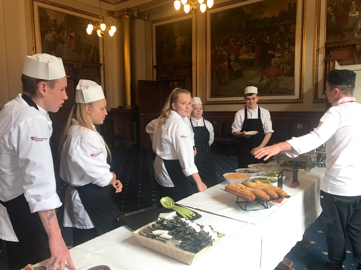 CastlebraeHFT's tweet photo. A great day preparing and serving lunch for @LordProvostEdin and @Edinburgh_CC Councillors. Such a great experience for our young people #Castlebrae #Hospitality https://t.co/OeLekkScVd