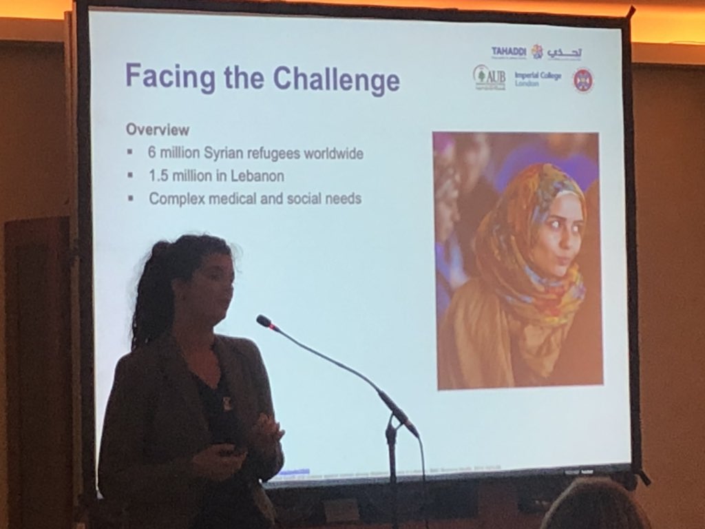 melita_walker's tweet photo. @TheMarceSociety fascinating &amp; passionate talk @UKIMarce meeting from @drkstevenson about depression in mothers in a Lebanese camp-the challenges they and their families face and the importance of global solutions #perinatalmentalhealth #conflict #trauma #intergenerationalhealth https://t.co/KnnDHGrFJq