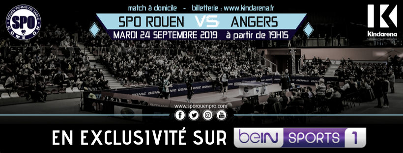 BEIN SPORT SERA PRÉSENT MARDI 24 SEPTEMBRE POUR NOTRE RENCONTRE AU KINDARENA ! MATCH DIFFUSÉ SUR LE CANAL PRINCIPAL DE LA CHAÎNE À DEUX REPRISES ! LE SAMEDI 28 SEPTEMBRE À 22H ET LE DIMANCHE 29 SEPTEMBRE À 11H !!! 

#COMEONSPO #WEARESPO