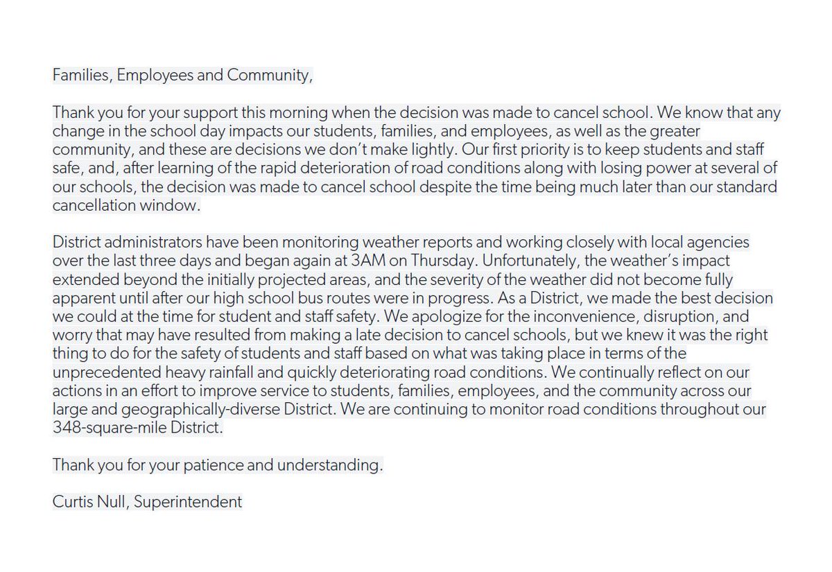 A Message from <a href="/ConroeISDSupt/">Curtis Null - Conroe ISD Superintendent</a>:
