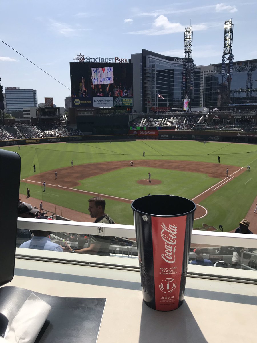 RealJayDaKidd's tweet photo. View from today #ChopOn Magic Number is now 1 #Braves https://t.co/gcvobutAno