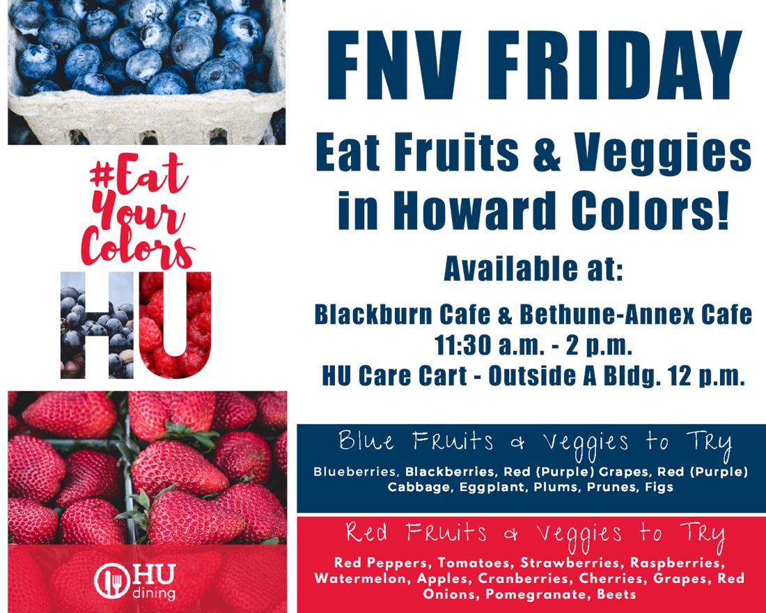 HUdining's tweet photo. Next week is Healthy Campus Week, #HU! Here's the line up of events:
➡️Fill-Up Monday 🚰
➡️Farmers Market & Sustainability Fair 🍎♻️
➡️Students v. Staff Kickball 💪
➡️#FnVFriday #EatYourColors 🔴🔵
@HowardU @Howard_SLA @HUStudentHealth @HUStudentAffair @HUShopBison https://t.co/9WAQhaNPGO