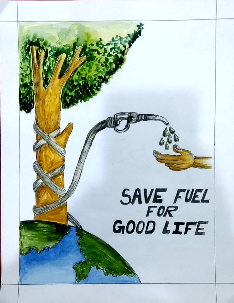 Plz.. draw a picture of small step of fuel conservation can make a big  change ? - Brainly.in