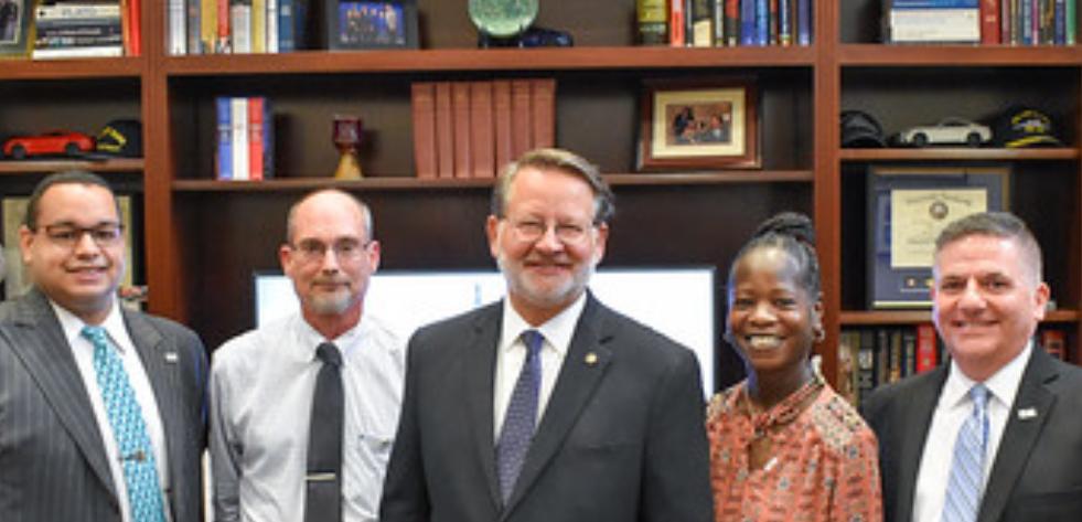 sclerodermami's tweet image. To support the Michigan Chapter’s advocacy efforts, Michael Bessert, Cynthia Peppers, and David Murad met with Senator Peters to discuss scleroderma and its many effects.