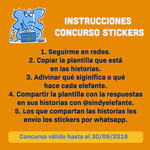 SindyElefante's tweet photo. Hice un nuevo set de stickers y un concursó por ainquieren que se los envíe. Se vale compartir y RT por acá. #CreadoConiPadMini en #Procreate ❤️. https://t.co/D8bYMwmJyo