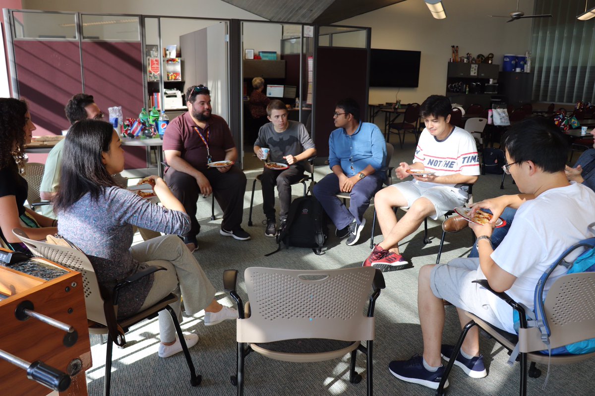 Some of our international students gathered at I-House yesterday for pizza and a round table discussion about American culture and the university experience. #hellointo  #internationalstudents