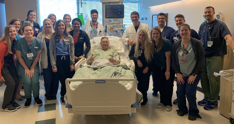 AndrewJSauer's tweet photo. @NavinKapur4 and #PreCardia team joined us for our first enrollment and implant, EFS as #VENUSHF study. Patient signed media release to be in team photo. Patient doing very well! https://t.co/419hglB6ra