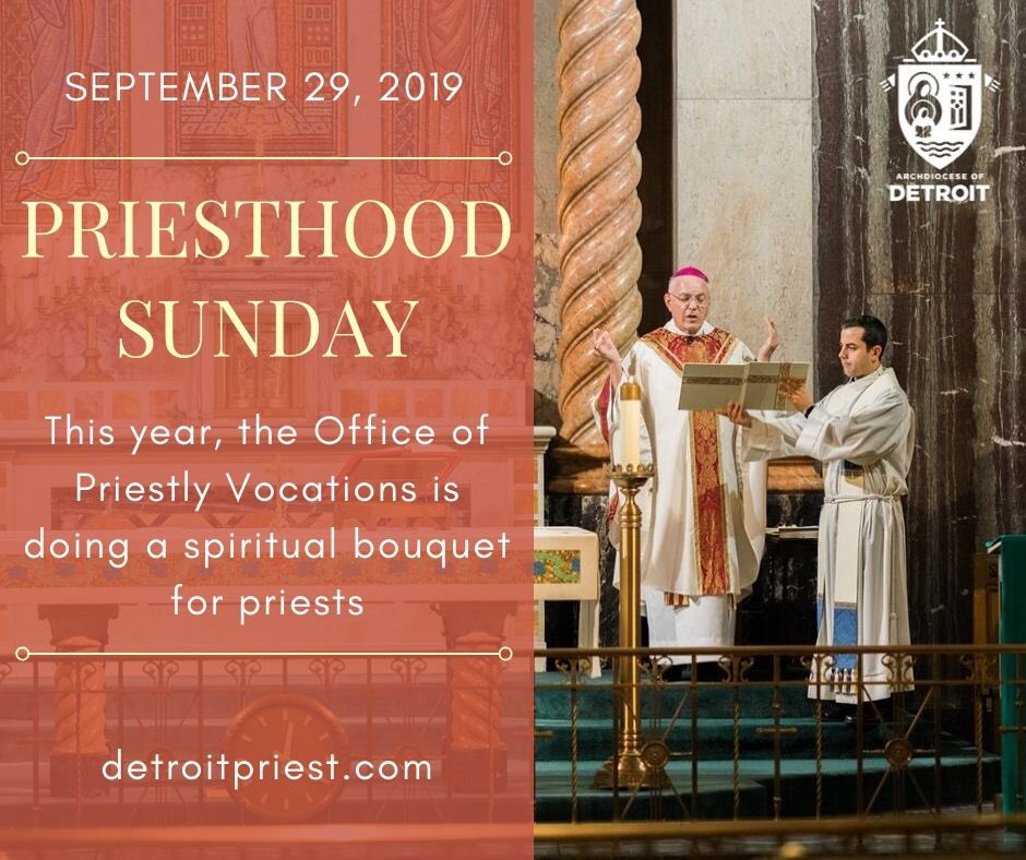 MenOfTheHearts's tweet photo. Priesthood Sunday is coming up on September 29. We created a form for parishioners to offer a spiritual bouquet for their priests. Here is the link to the form: https://t.co/2zCMIQDAEi. 
⠀⠀
#PriesthoodSunday #UnleashTheGospel #SentOnMission #PrayForPriests #PrayForVocations https://t.co/JyI6pRSDi5