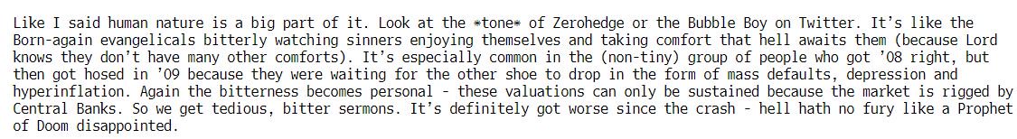 TheStalwart's tweet photo. This quote from @M_PaulMcNamara about perma bears and bubble-callers got cut from my piece due to space, but it's absolutely savage. So i figured I'd tweet the whole thing  https://t.co/fP255oRUT4 https://t.co/0NAnmxS5mS