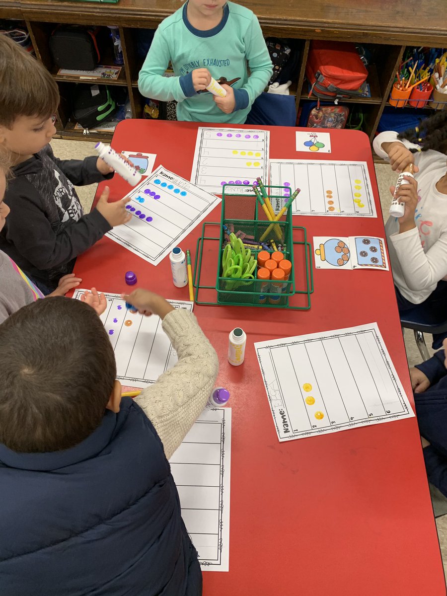 MsKallertEDU's tweet image. Today we used dot markers to help us count numbers to 5! #weecancount #weelovemath @AnnaRudowsky @WeehawkenTSD