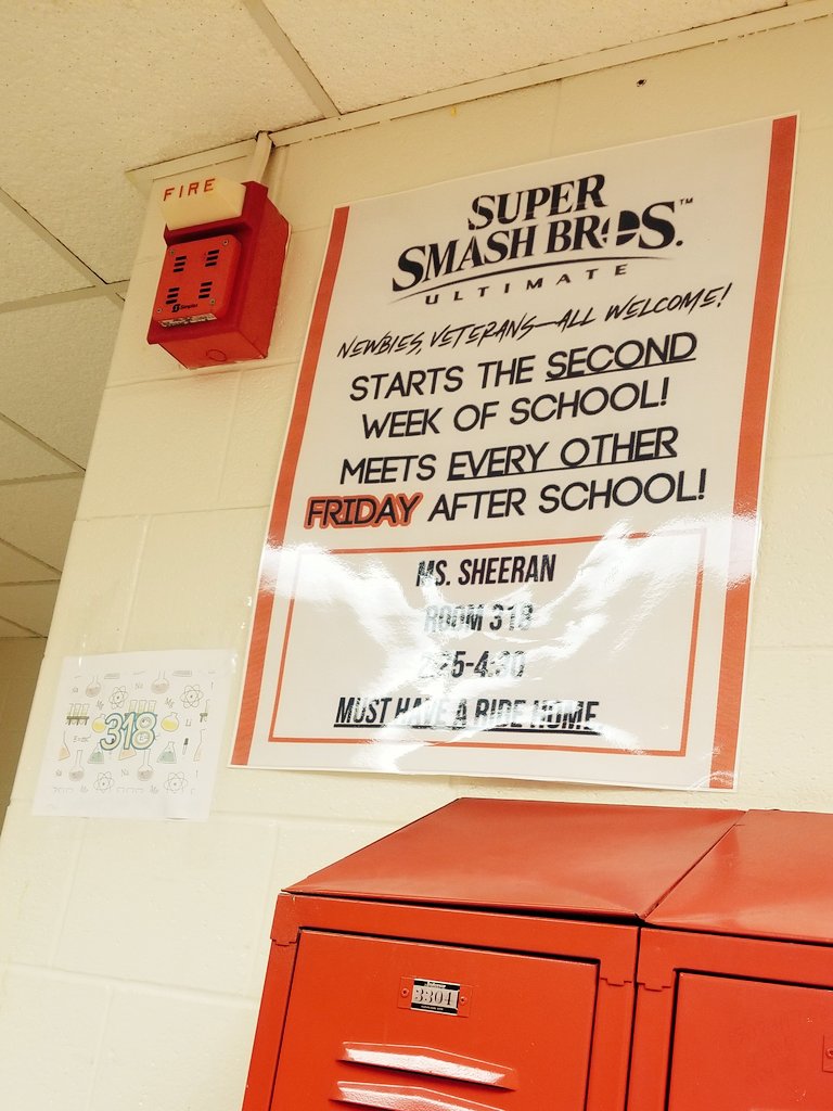 SheeranScience's tweet photo. Club Poster up! 
#seneca #senecasoars #senecaclubconnection #smashbrosclub https://t.co/o06R2wLFUE