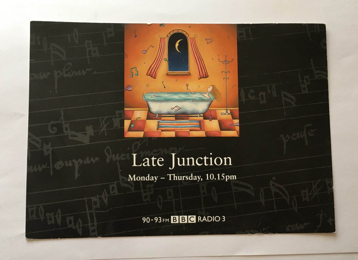 Fiona Talkington (@fionatalkington) on Twitter photo So, lovely #LateJunction friends, here’s a little LJ memorabilia for you, a publicity postcard from the early years. No <a href="/BBCSounds/">BBC Sounds</a> in those days: you had to run a long bath & pour a glass. And why not? Enjoy tonight. And thank you. Always. So, lovely #LateJunction friends, here’s a little LJ memorabilia for you, a publicity postcard from the early years. No <a href="/BBCSounds/">BBC Sounds</a> in those days: you had to run a long bath & pour a glass. And why not? Enjoy tonight. And thank you. Always.