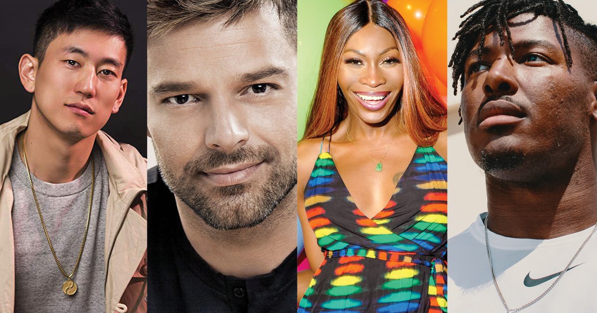 RickyMartin, Dominique Jackson, Ryan Russell and Jake Choi 