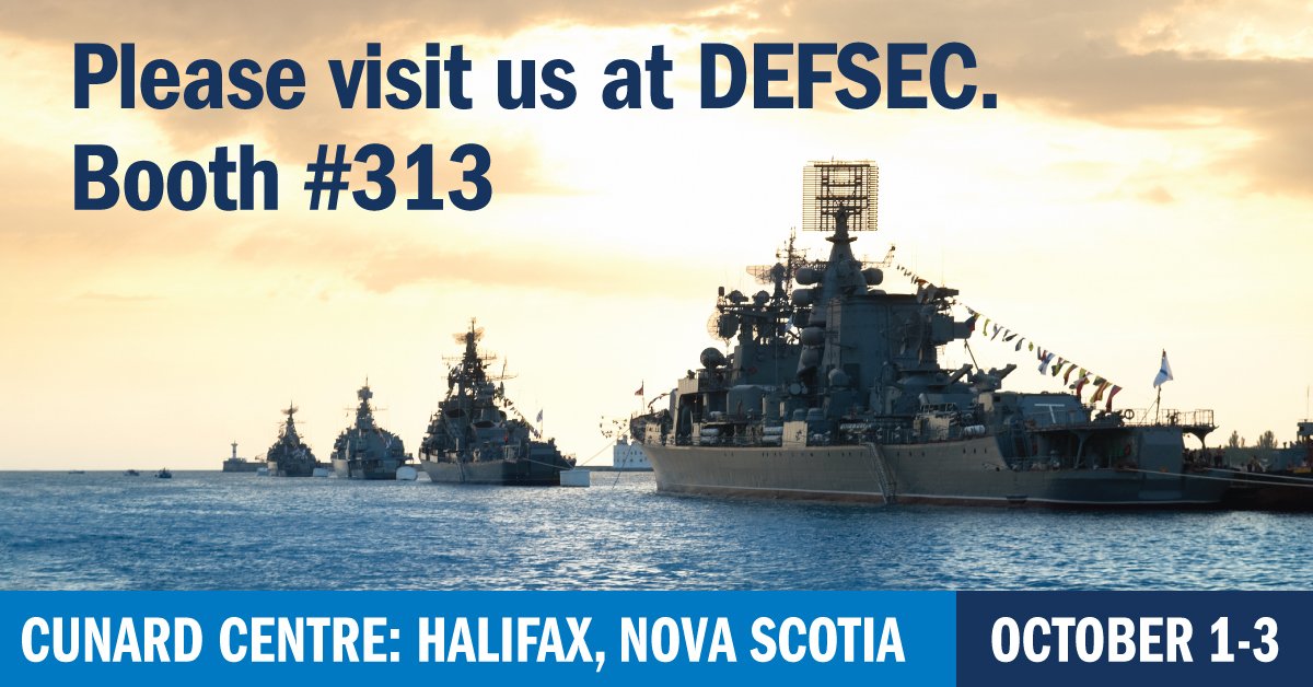 WescoAnixter's tweet image. Visit us at Booth #313 during #DEFSEC in Halifax October 1-3 to learn more about our marine solutions and how we can help you! axt.me/2IgkCkF
