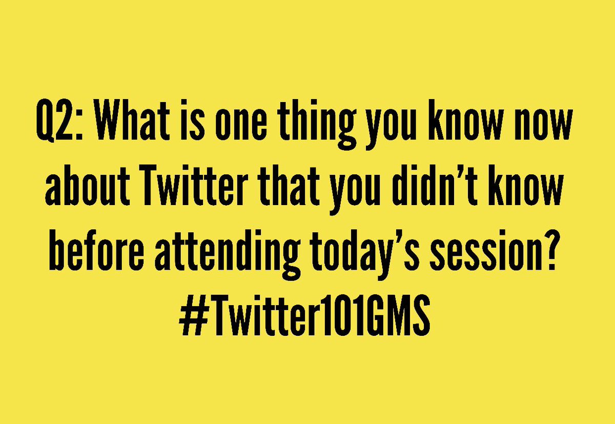 psloanjoseph's tweet image. #Twitter101GMS