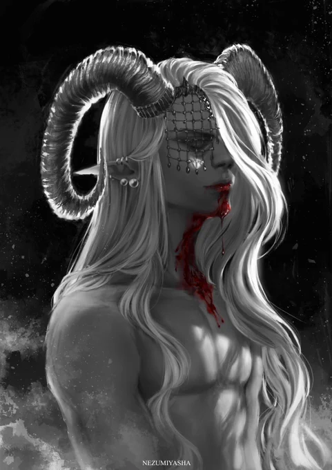 Drawing light hair is a lot of work but so so fun. 
Commission for @DemonicEssence ! 