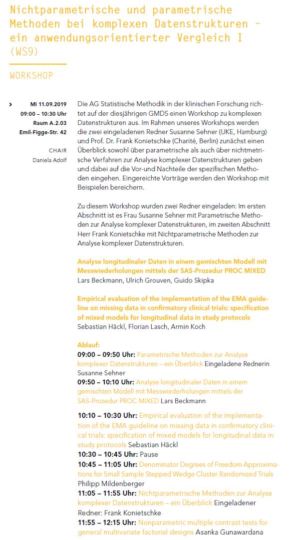 ag_epi_meth's tweet photo. #gmds2019 #dgepi2019 #dgsmp2019 #dgms2019
Our 4 groups offered workshops &amp; tutorials @ the conferences of #GermanEpi &amp; #ClinicalResearch community @gmds2019 @DGEpi_eV: overview of 4 of them, incl. our popular new formats Work in progress &amp; Intensive Journal Club 
@Duesseldorf2019 https://t.co/DKsPXx1olA