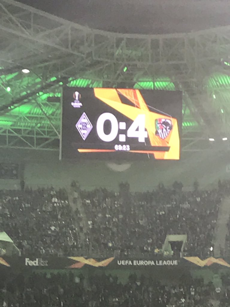 Erstmals im Gladbacher Stadion... Erstmal 4:0 verlieren...