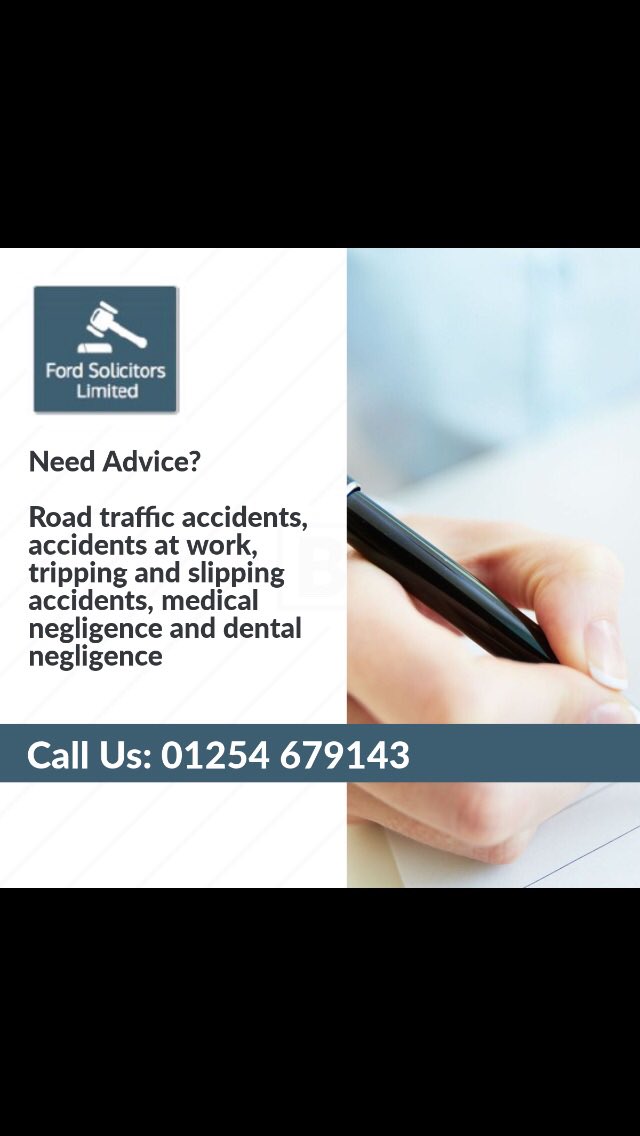 Rubyimran28's tweet image. Accidents happen all the time.  At work, in public places. Whilst travelling on the roads etc.  In many cases, someone else is at fault.  If you have been injured in such circumstances you may be entitled to compensation.

Tel:- 07706986641
Email:- ruby@fordsolicitors.org