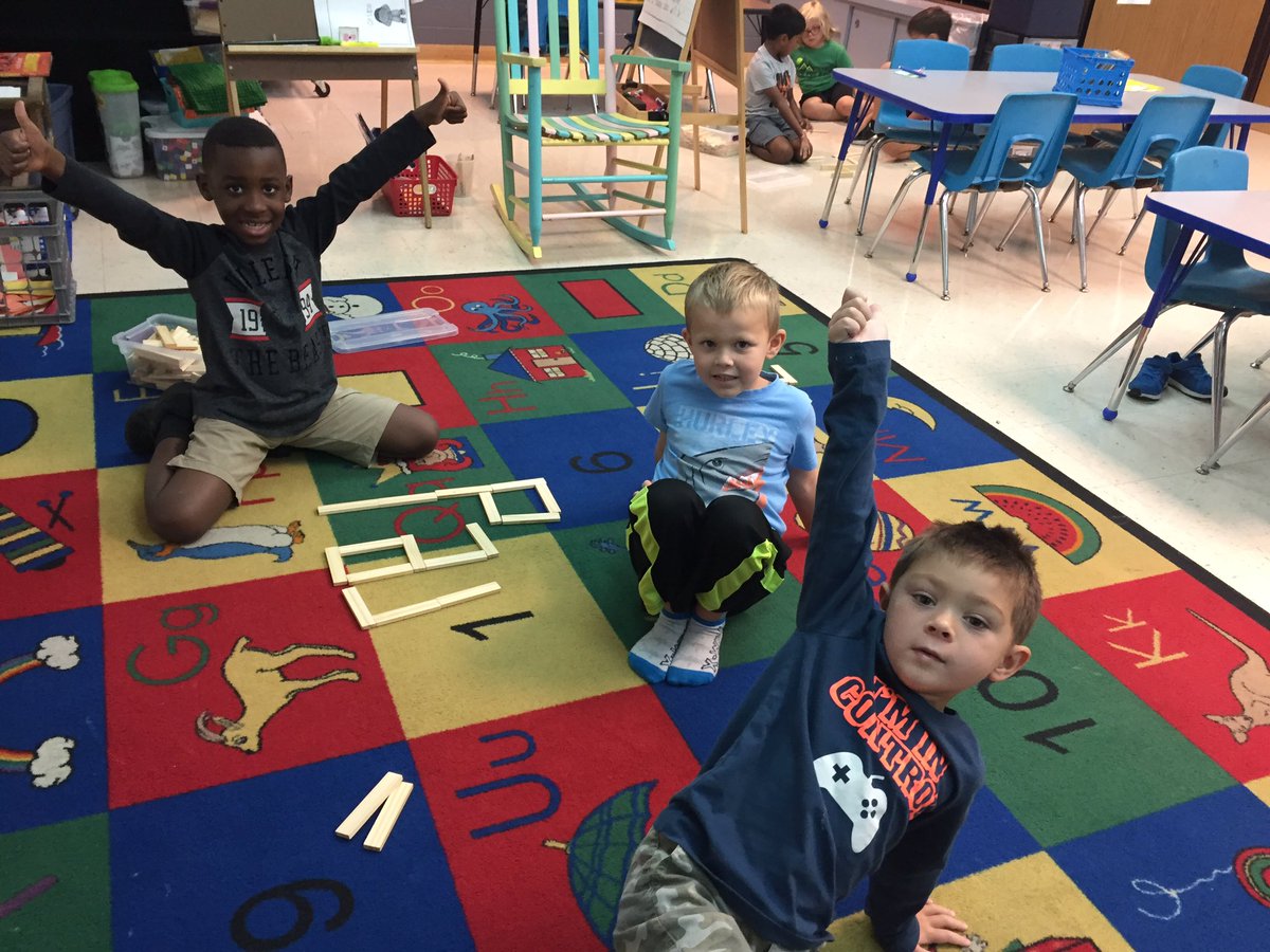 Using <a href="/KEVAplanks/">KEVA® Planks</a> to review spelling Word Wall Words. @EESMaher