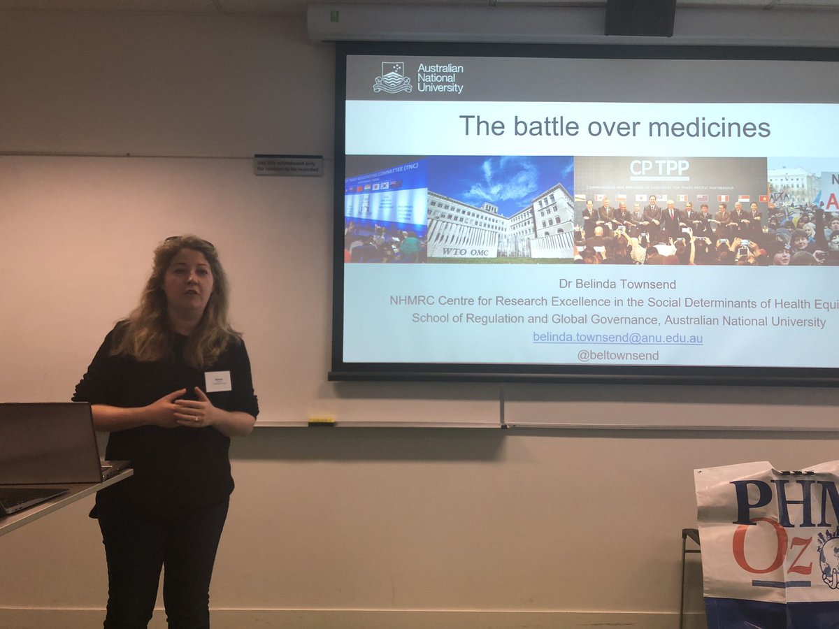 baumfran's tweet photo. The battle for affordable medicine explained by @BelTownsend who notes how she was inspired by David Sanders @PHMglobal in this work #phmoz https://t.co/uPwGfe82UG