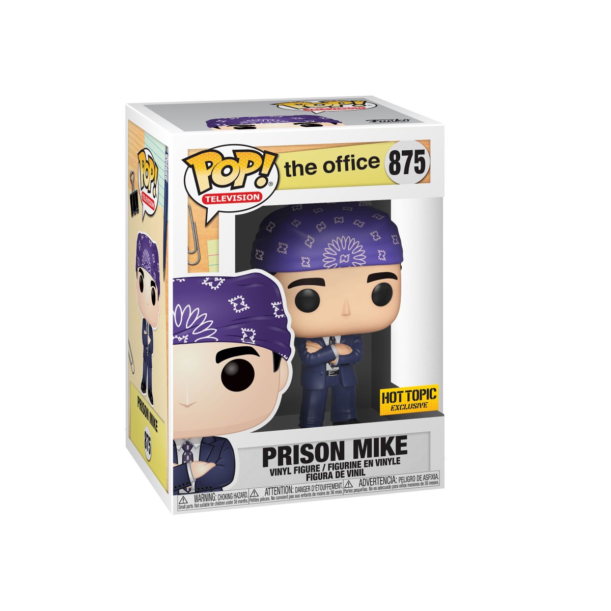 Funko's tweet photo. RT &amp; follow @funko for a chance to WIN a @HotTopic Exclusive Prison Mike Pop!      
#Funko #Pop #Exclusive #Giveaway #TheOffice https://t.co/wNOwpiN98C