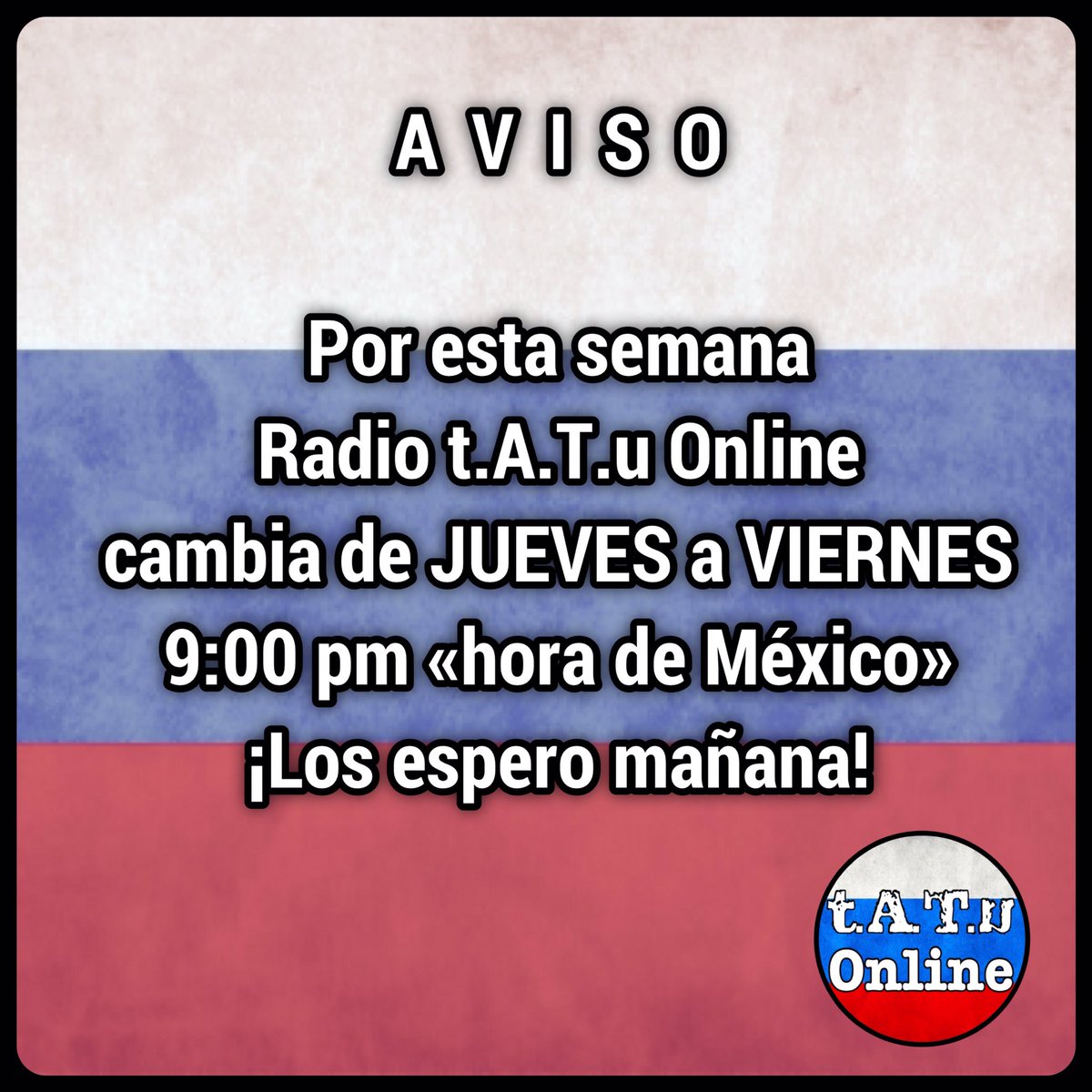 🔹 #Aviso 🔹 #RadioTatuOnline 🔹