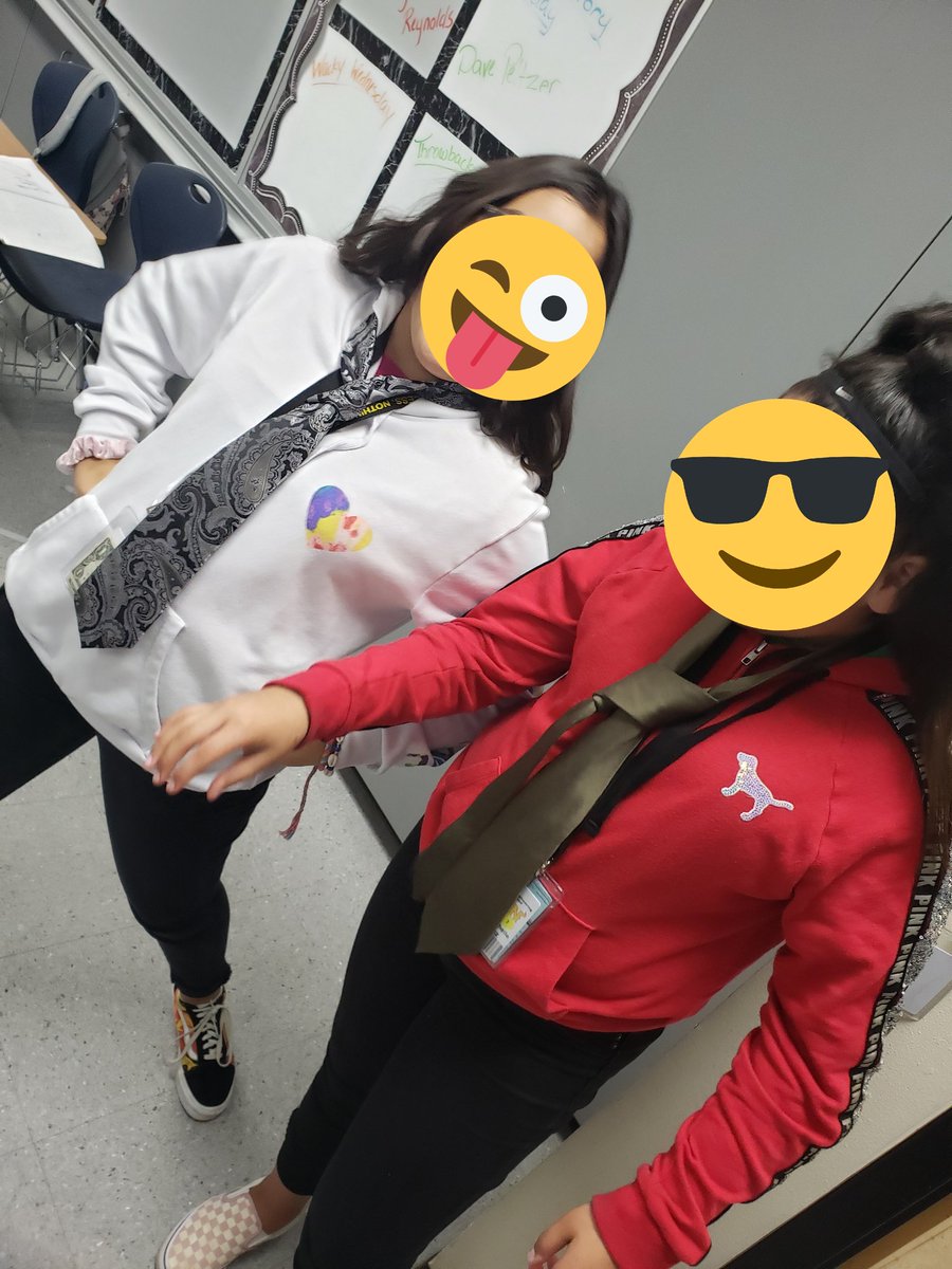 kmhamilt's tweet photo. One of our amazing APs and tech guru came to visit during CE to teach my kids how to tie a tie! @reynahustles @catherinedoc12 #lifeskills #tiehack https://t.co/GHjjoCTUL3