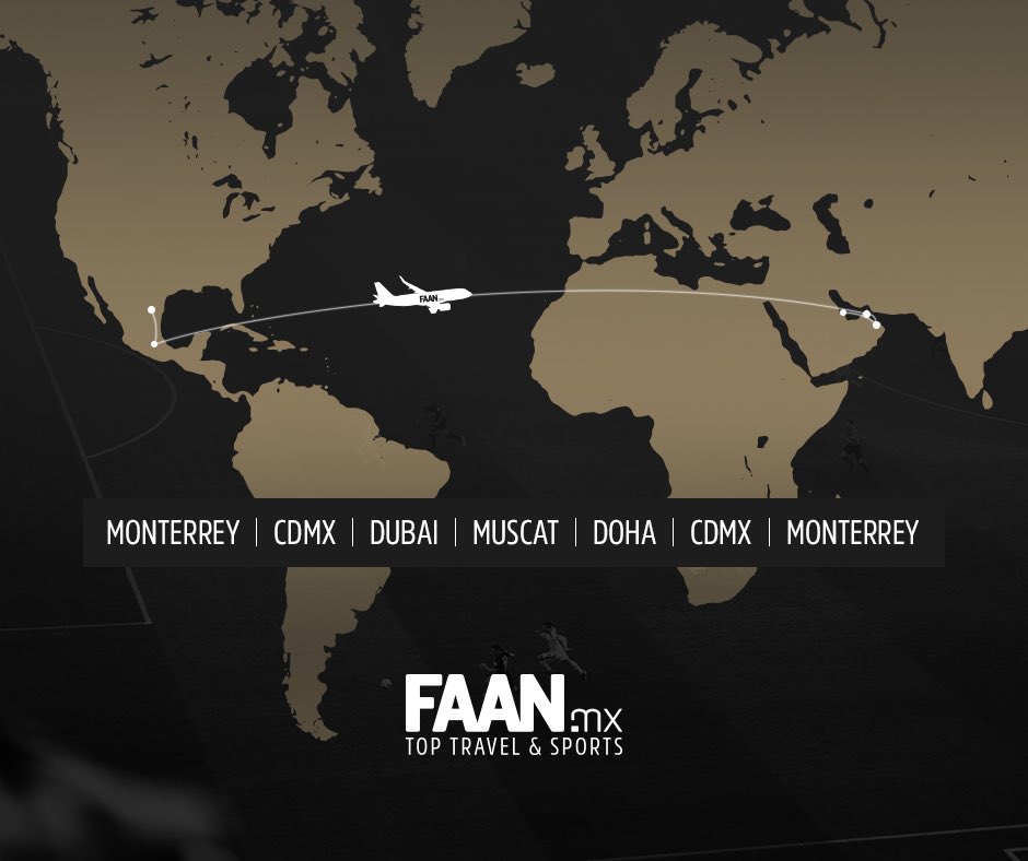 Faanmx_'s tweet photo. Viajarás de Monterrey hasta Qatar con tus @Rayados 🔝
▫️Nuevo itinerario
▫️Dos noches extras en Dubai
▫️Experiencia con @DeNigris9
▫️MISMO PRECIO
Únete a la experiencia #FaanMX ✈️ https://t.co/bXRPE3HsZf