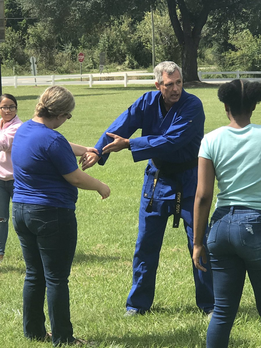 EWHS kicks off FAST FORWARD today.  Biology teacher Bill Manning teaches female self defense