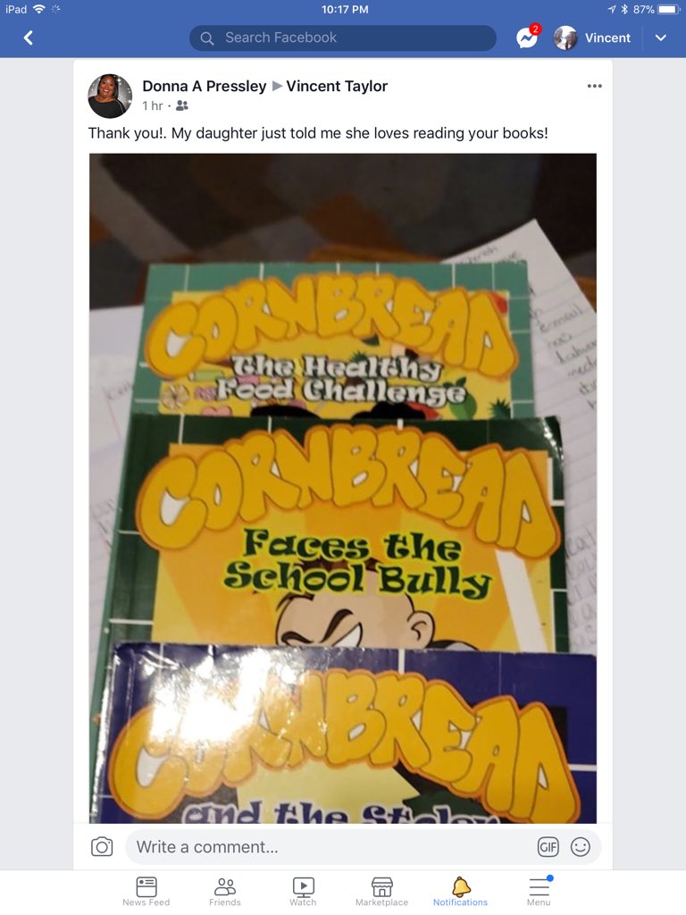 Vincethewriter's tweet photo. This is what motivates me to write! #cornbreadseries #chapterbooks https://t.co/zuVPyNHb2b