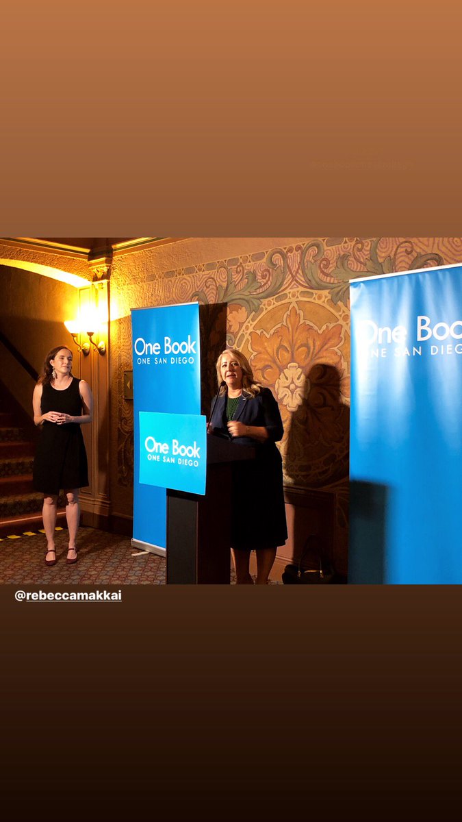 SDCountyLibrary's tweet image. One Book One San Diego launch event with @rebeccamakkai @KPBS @OneBookSD #obosd #onebookonesandiego #sandiego #thegreatbelievers