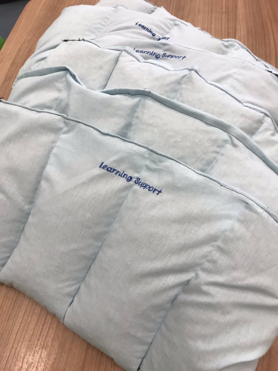 Finally done with our weighted lap pads! Many thanks to <a href="/Carrieling4/">Carrie ling</a>  <a href="/mrjamiespeaks/">Jamie Speakman</a> @HISDesignArts for helping us in finishing this.