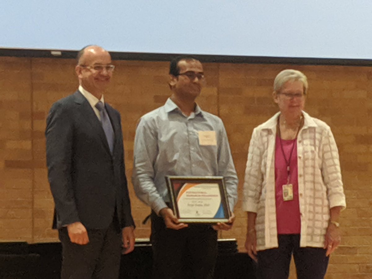 Congratulations Dr. Arijit Dutta @DuttaArijit06 for securing 2nd place at the San Antonio Postdoctoral Research Forum! #SAPRF