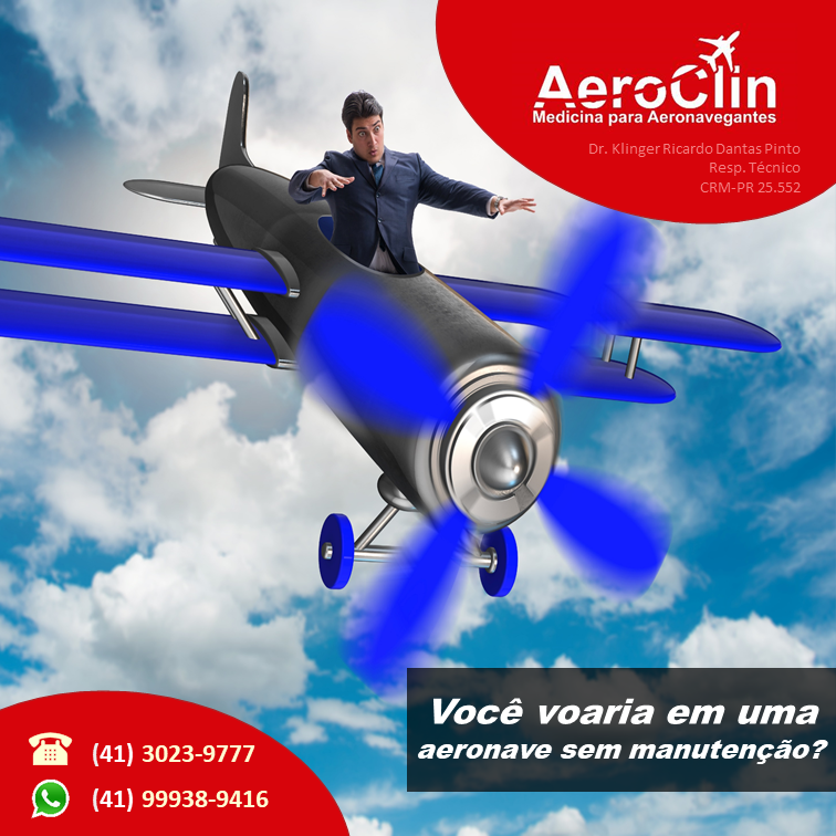 LucasAeroclin's tweet photo. Tripulante, você voaria em uma aeronave sem manutenção? Da mesma forma é a saúde da tripulação, ela deve estar rigorosamente em dia para que o voo seja considerado seguro. https://t.co/g7991f6pe5