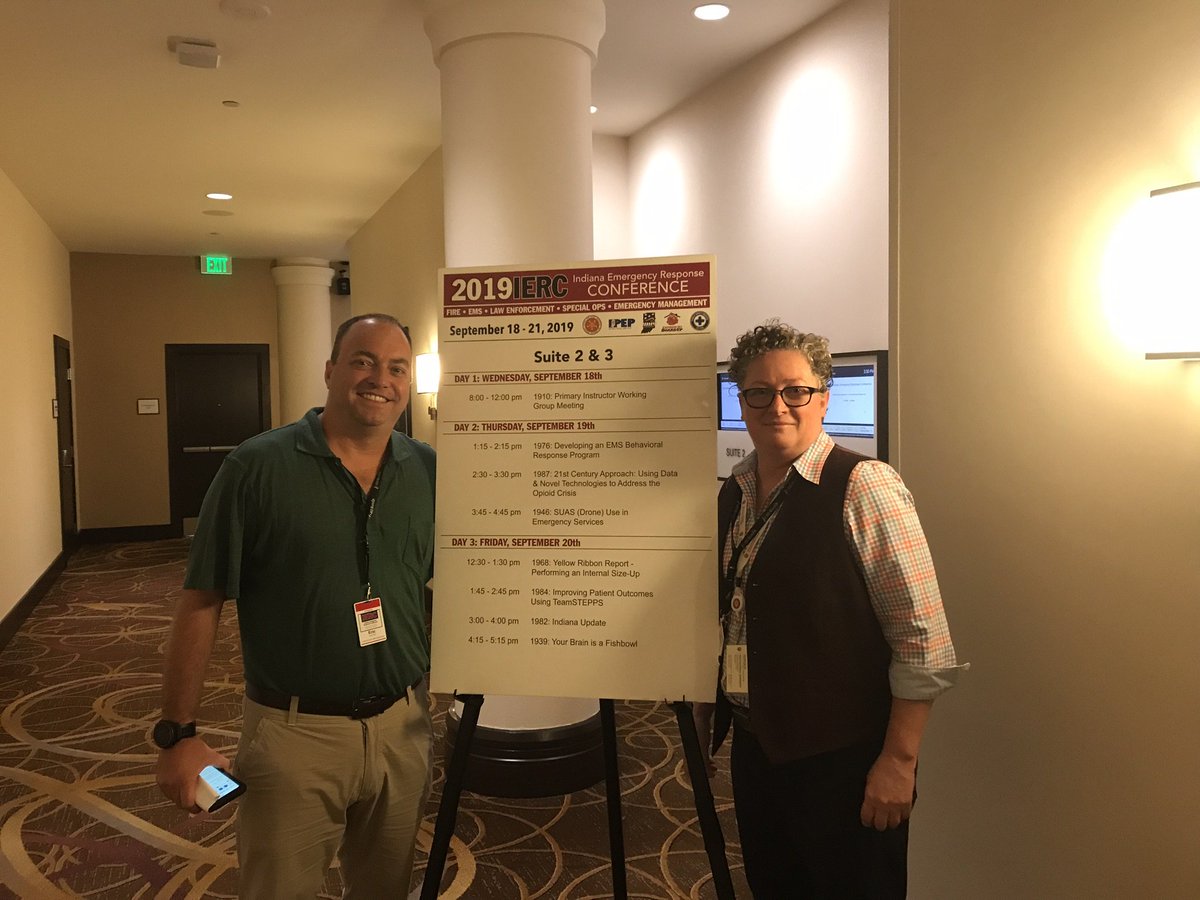 Honored to present at the Indiana Emergency Responder Conference today!