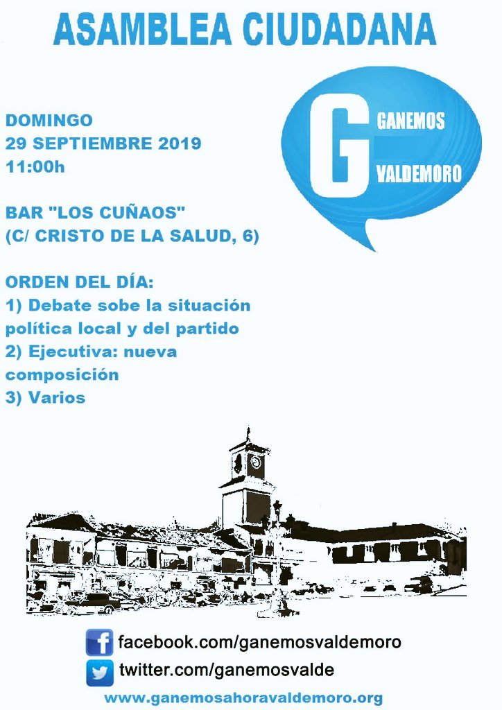 MareaSocialV's tweet photo. Retomamos la actividad con el comienzo del curso político. Os esperamos a tod@s, como siempre, en nuestra asamblea ciudadana 😉 https://t.co/4lwjmpU8yd