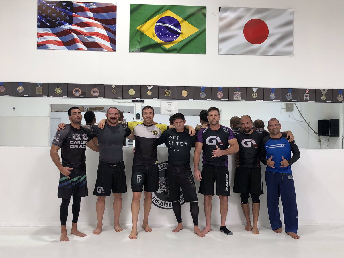 jiujitsu1999's tweet photo. 10am class of killers. 19% gains with my GetAfterIt rashguard. Working on front headlocks and break downs @echocharles @JPDinnell @jockowillink #getafterit https://t.co/7hihmFnJcF