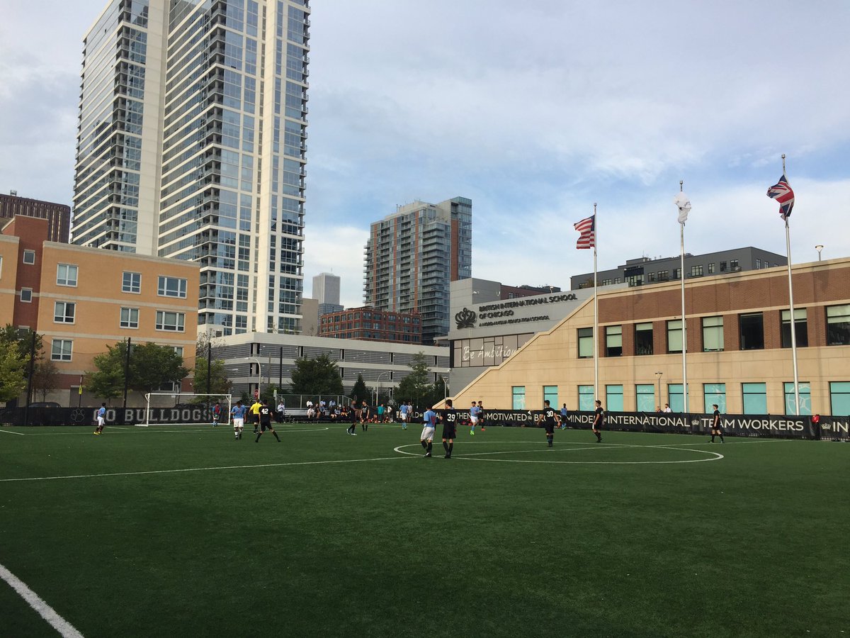 HighSchoolBISC's tweet image. Beautiful evening for a High School soccer game. Go Bulldogs!