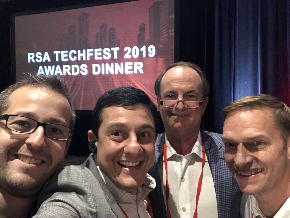 MarcosNehme's tweet photo. Can’t wait to be on stage to celebrate and present with my peers our #RSATechFest Award Dinner. It’s all about Celebrate a talent Global SE and Partner Team. @RSATechFest @RSAPartners #RSAProud https://t.co/CJQDxDNCzr