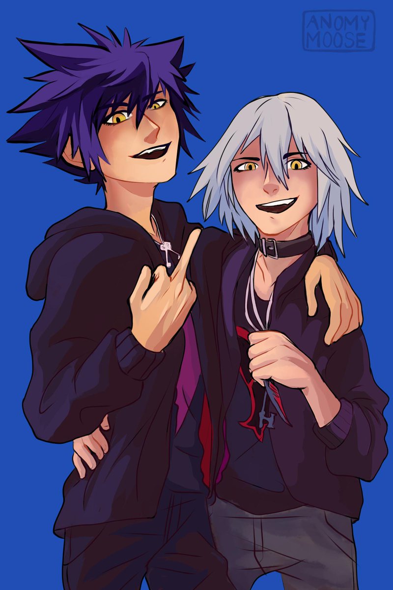 Been seeing Vanitas x Dark Riku around and I'm on board #KingdomHearts  #FANART, image size:800x1200