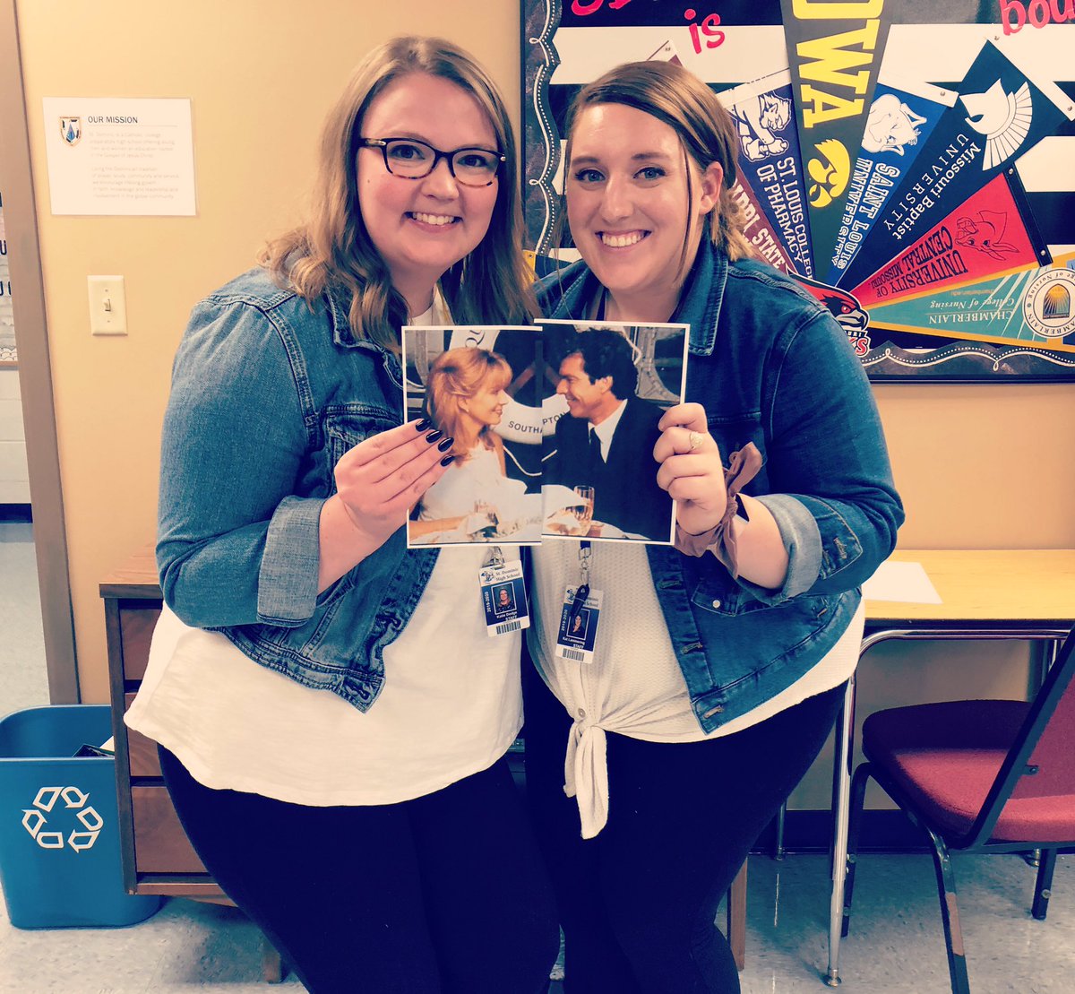 MrsDodgeSDHS's tweet photo. So if your Mom is my Mom and my Dad is your Dad... and we're both born on October 11th, then you and I are... like... sisters??? #SDHSSpiritWeek #ParentTrap #Twins https://t.co/k8d9JdIq0j